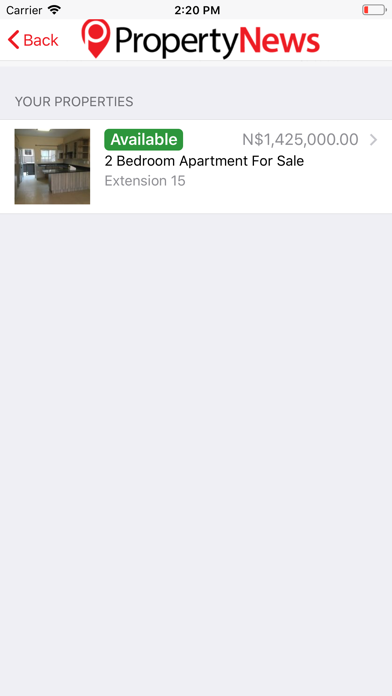 App screenshot