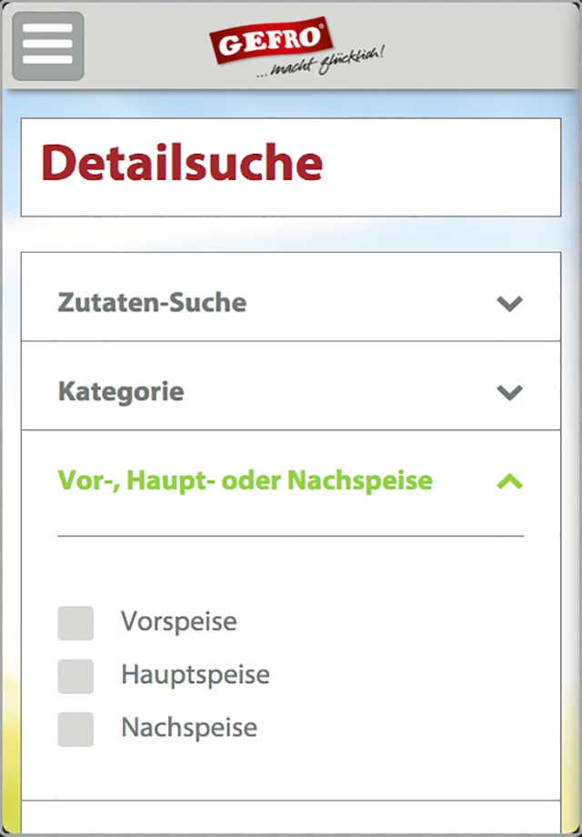GEFRO Rezepte screenshot 2