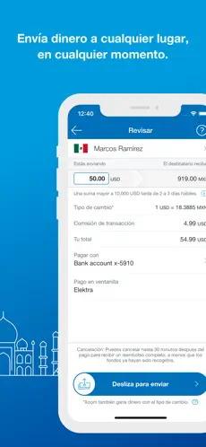 Snímek 2 Xoom Money Transfer iphone