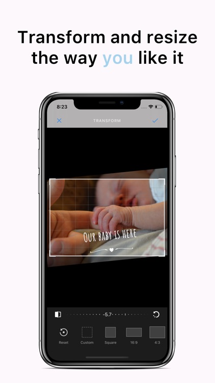 Bel Baby Photo - Story editor
