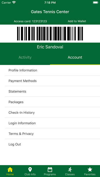 Gates Tennis Center Screenshot