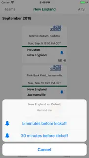 pro football schedule & scores iphone screenshot 2