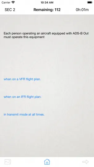 Captura de pantalla de Instrument Test Prep Airplane en iPhone 6