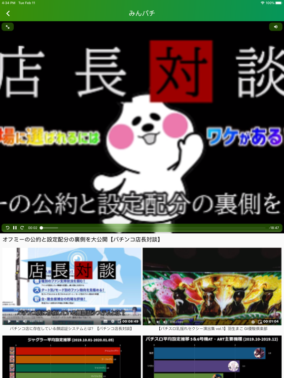 みんパチ iPad screenshot