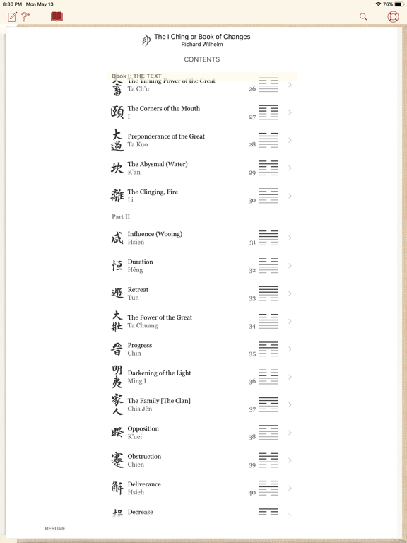 The I Ching or Book of Changes iPad screenshot 4 - Entertainment app