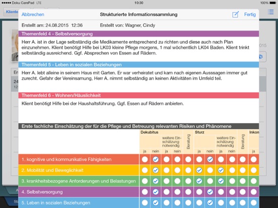 Screenshot #4 pour Doku-CarePad 2015