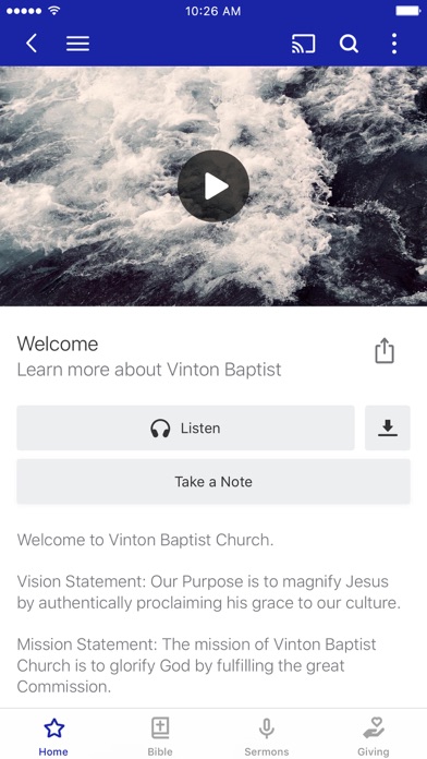 Vinton Baptist Screenshot