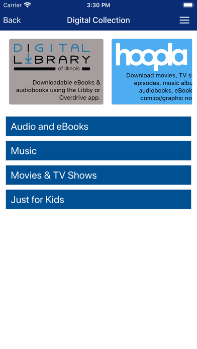 The Urbana Free Library Screenshot