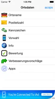 ortsdaten iphone screenshot 1