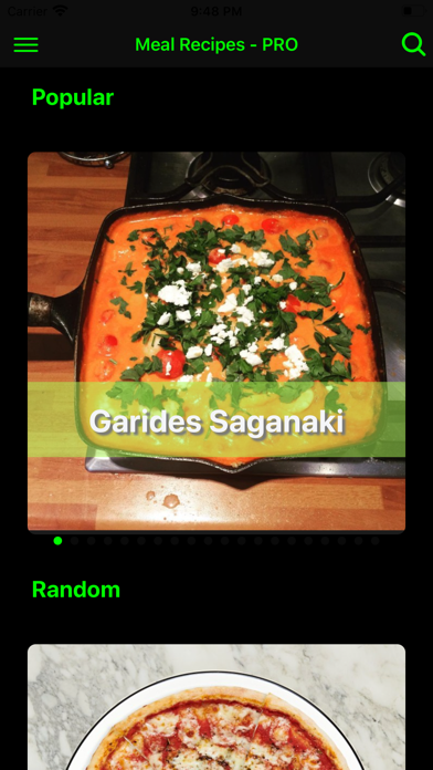Screenshot #3 pour Meal Recipes PRO