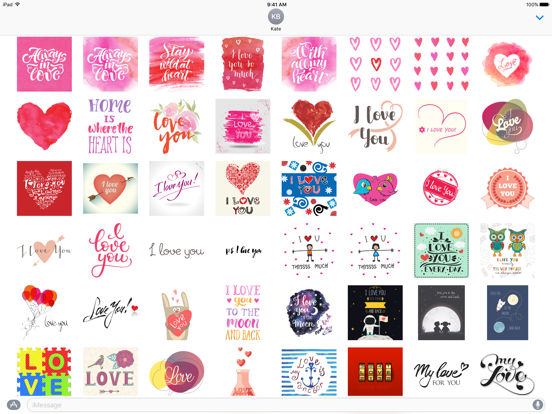 Screenshot #4 pour I Love You - Stickers