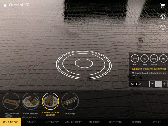 Screenshot #4 pour HoloMenu - 3D Food Menu in AR