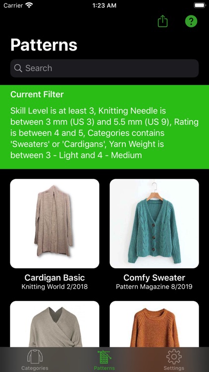 Knitting Patterns Lite screenshot-7