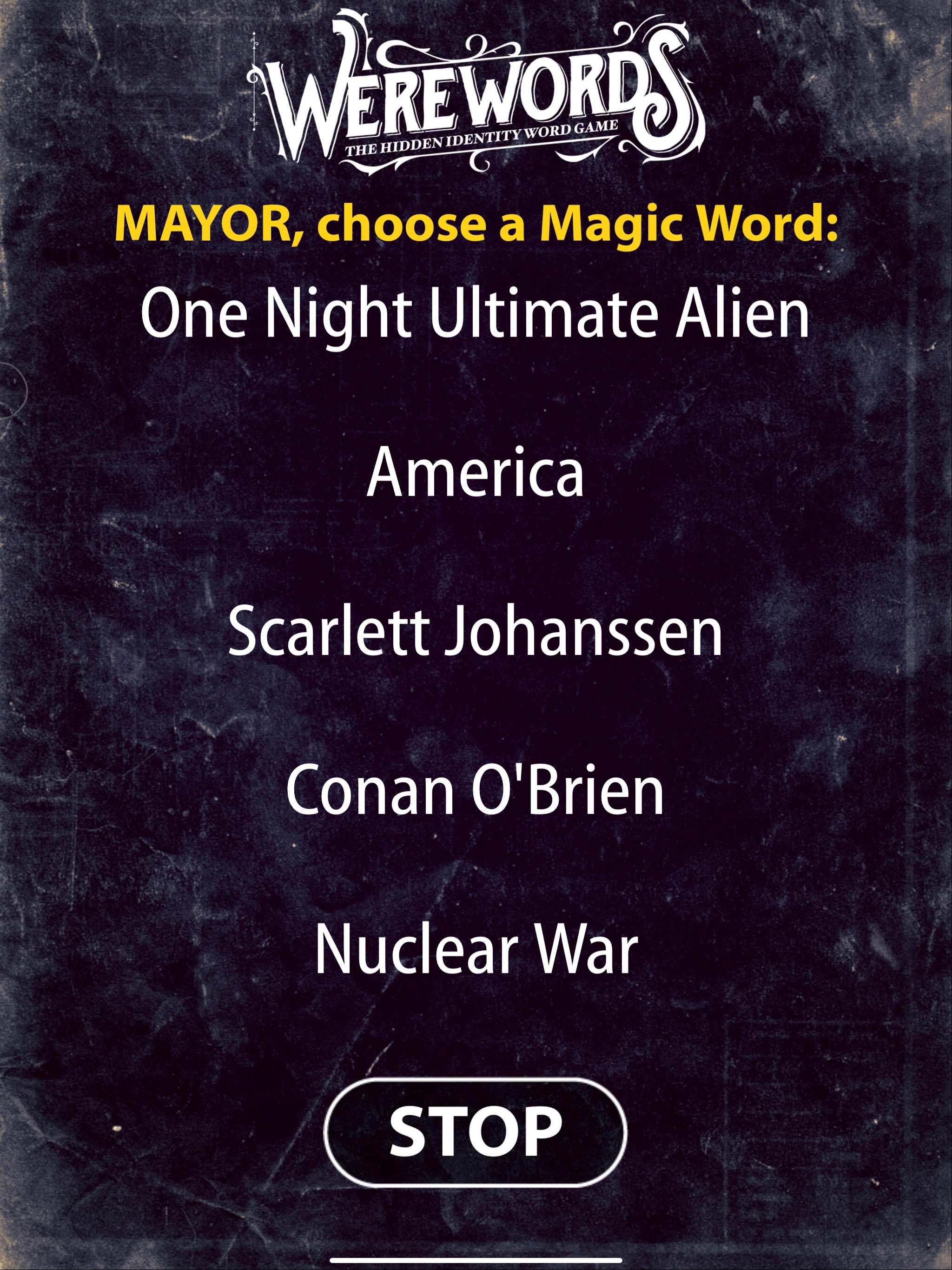 International Werewords