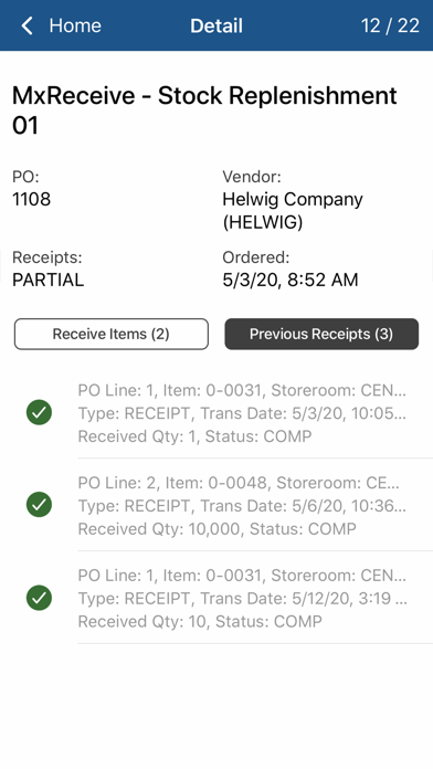 MxReceive Screenshot