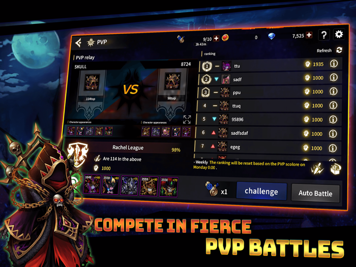 Skull Arena  Idle Hero RPG