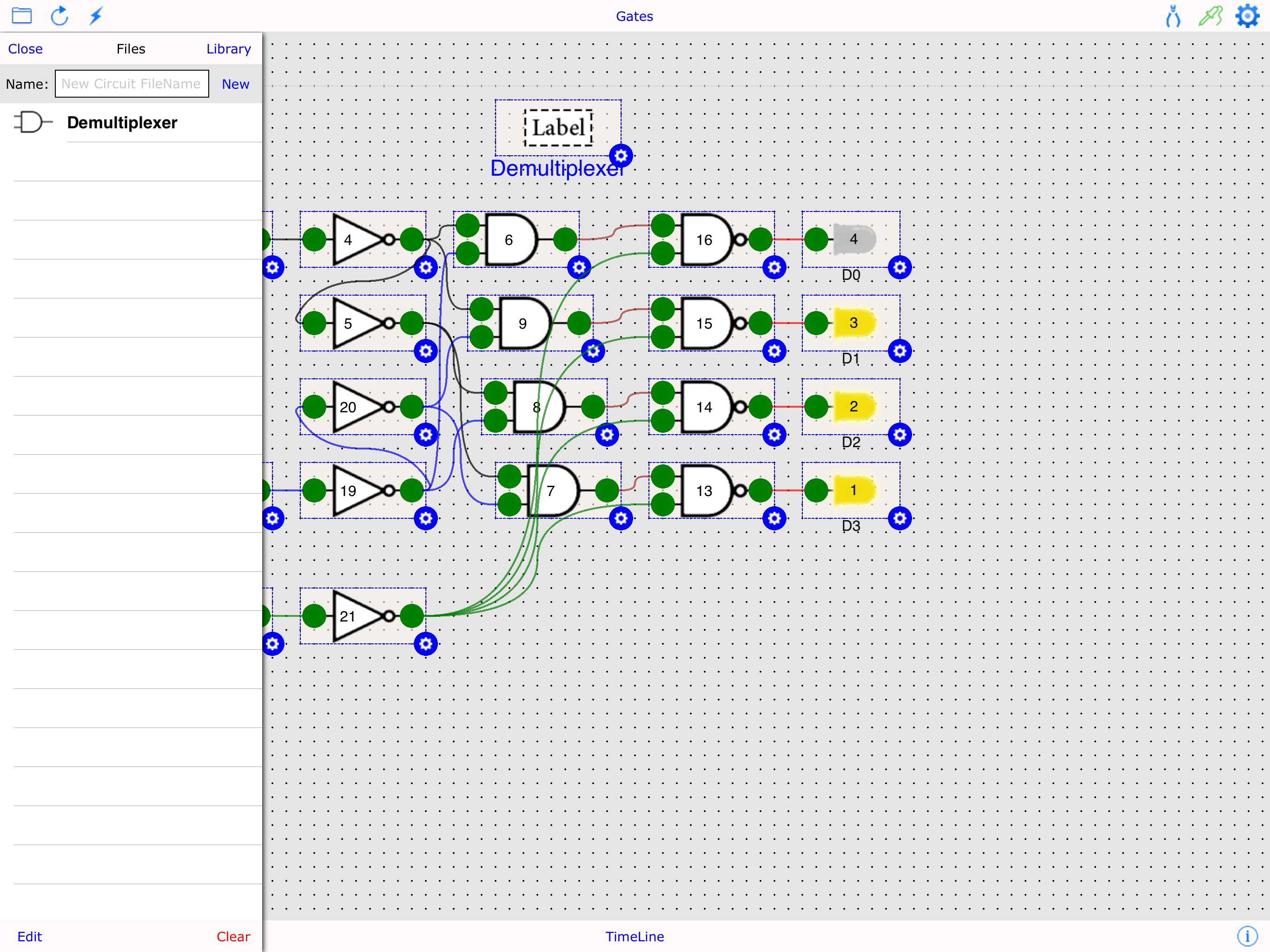 Digital Gate Circuit Simulator