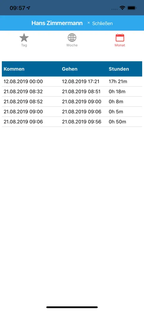 isi:Time Zeiterfassung