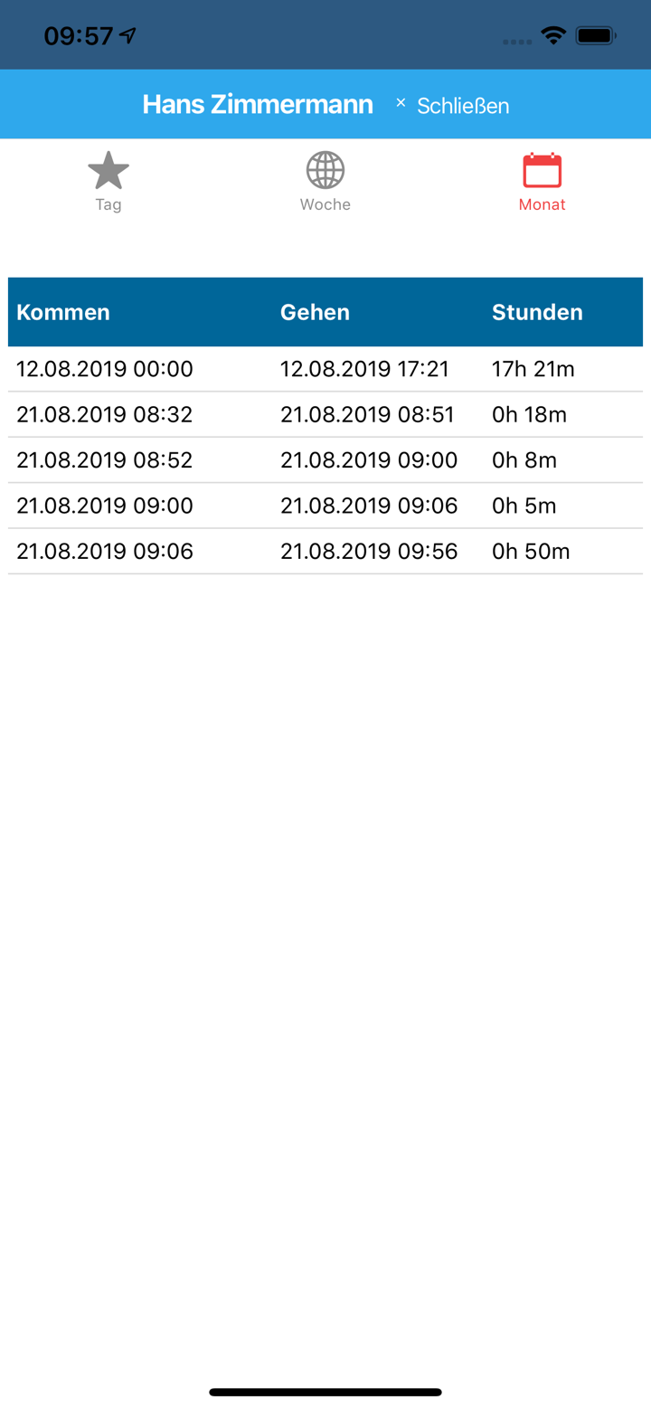 isi:Time Zeiterfassung screenshot 7