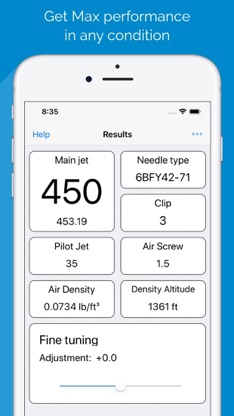Jetting for Husky 2T screenshot 1