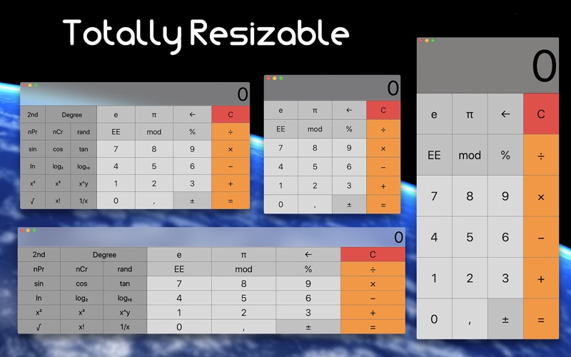 Screenshot #2 pour Resizable Calculator Pro