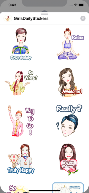 Come On Girls Daily Stickers