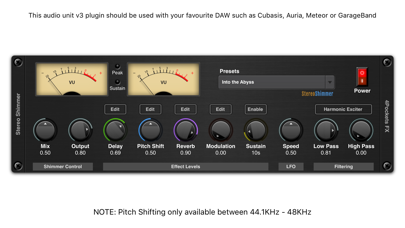 Screenshot #1 pour Shimmer AUv3 Audio Plugin
