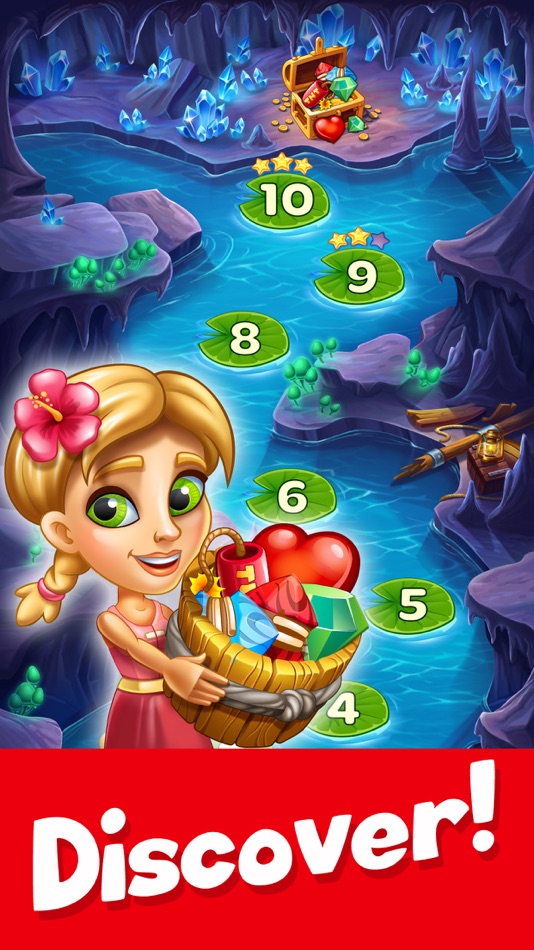 #7. Tropic Trouble Match 3 Builder (iOS) 来自: Qublix