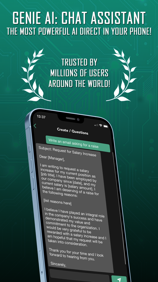 #1. Genie AI: Chatbot Assistant (iOS) 由: Leander Maguetas