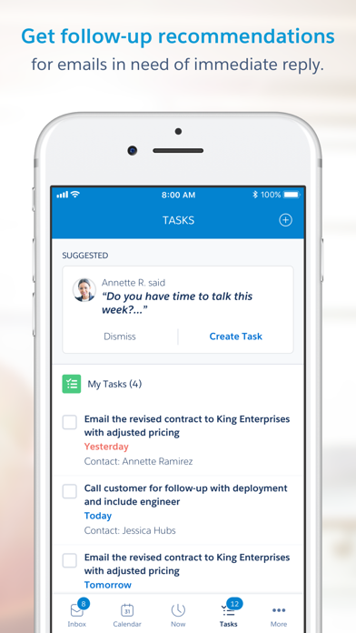 Salesforce Inbox Screenshot