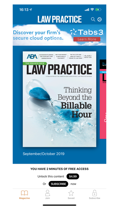 Law Practice Magazine Screenshot