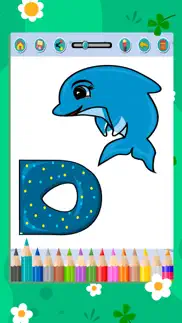 alphabet coloring book games iphone screenshot 3