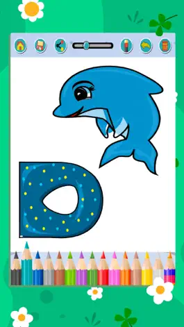 Game screenshot Alphabet coloring book games hack