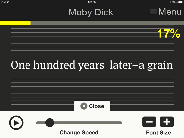 Retina Reading Score