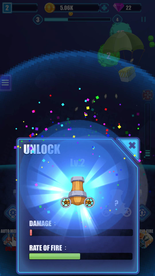 #4. Merge Cannon Defense (iOS) 由: 上海飞书广告有限公司