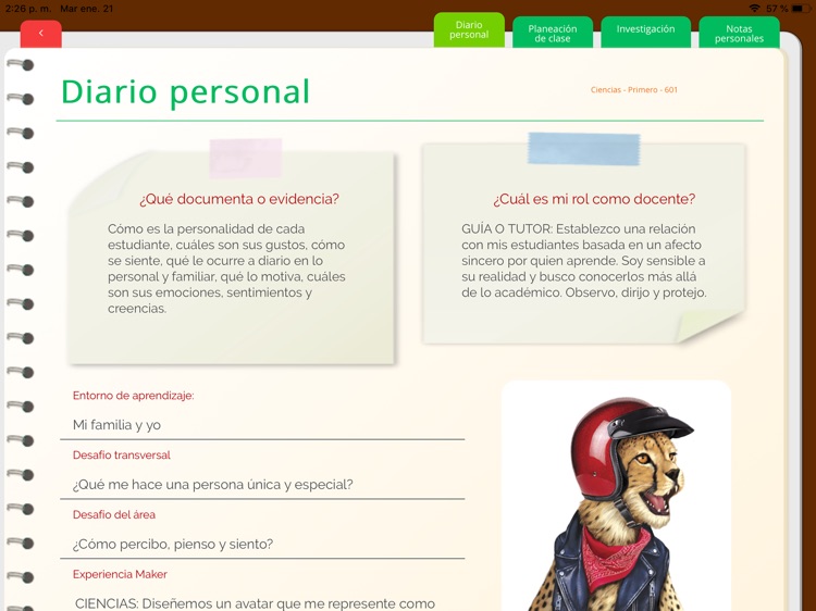 Diario de Clases UNOi Primaria