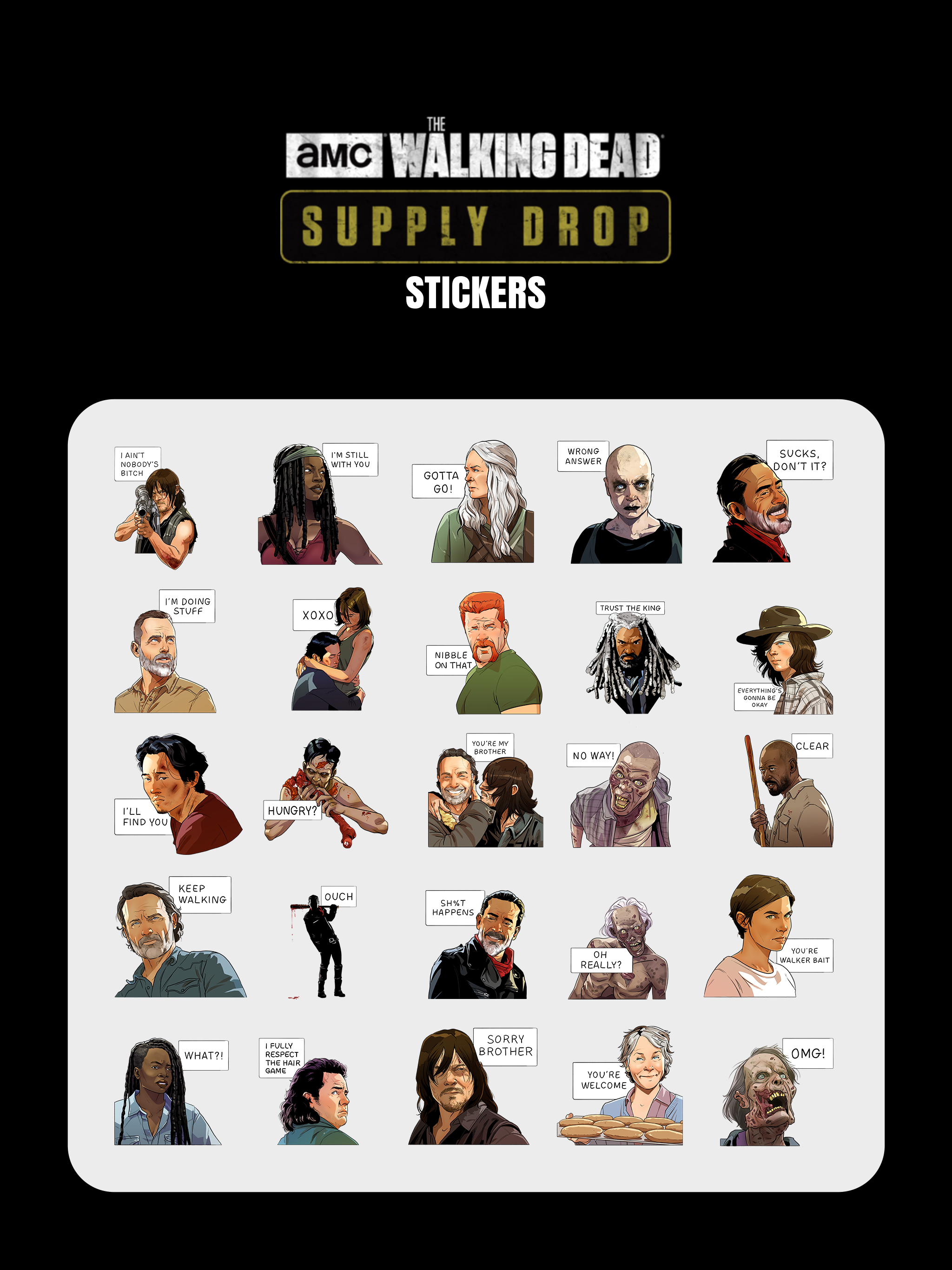 TWD - Supply Drop Stickers