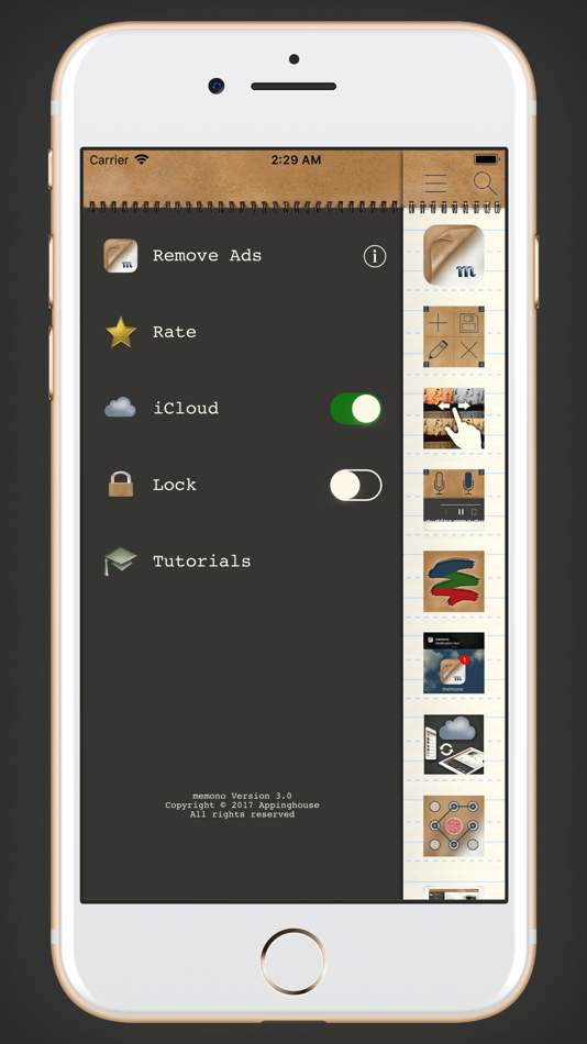 #4. memono Notepad (iOS) 来自: Dennis Ebbinghaus