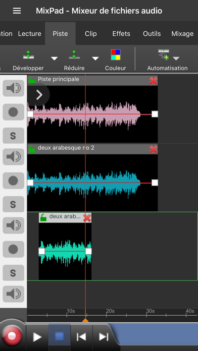 Screenshot #1 pour MixPad - Mixeur Multipiste