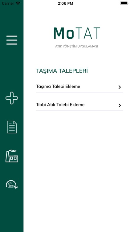 MoTAT Atık Yönetim Uygulaması