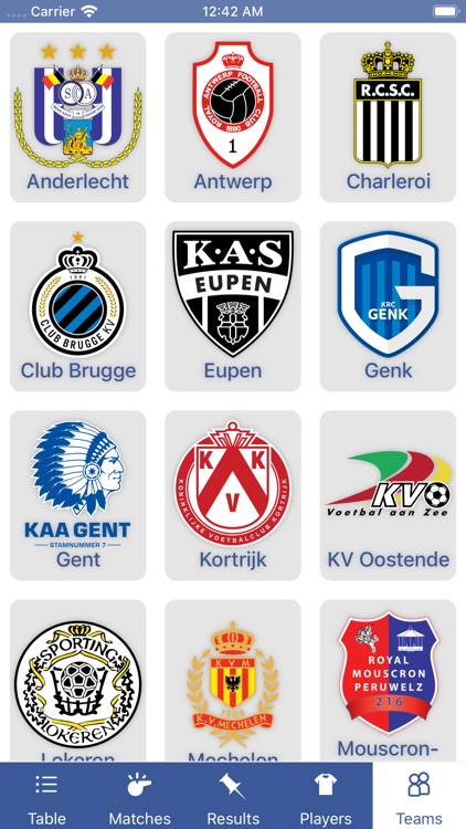 InfoLeague - Belgian League