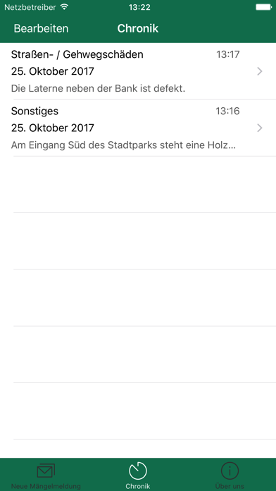 Melde-App Arnsberg Screenshot