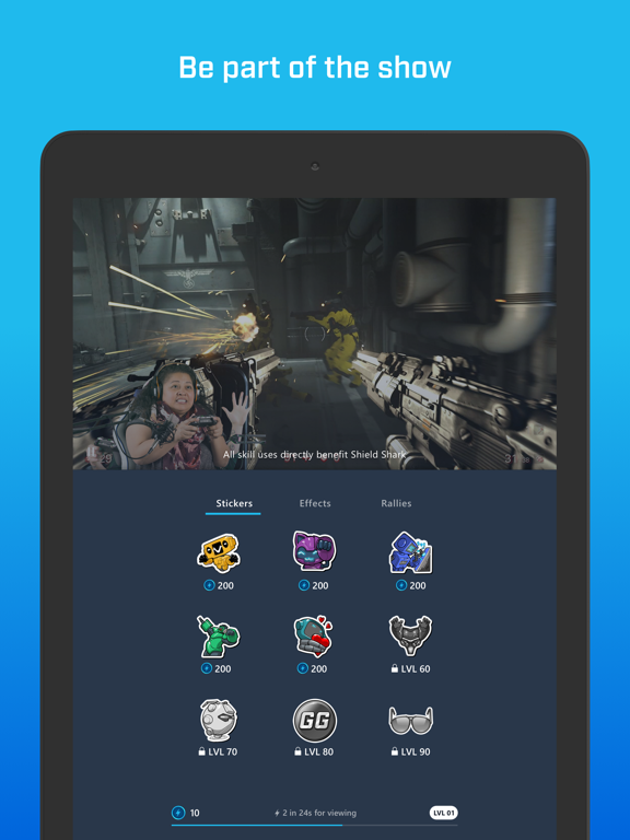 iPad Image of Mixer - Interactive Streaming