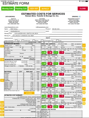 Mover Estimator Tool screenshot 4