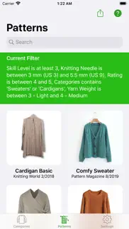 knitting patterns lite iphone bildschirmfoto 3