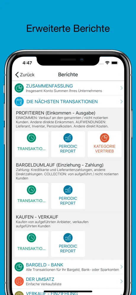 Geschäftsbuch /Geld Management