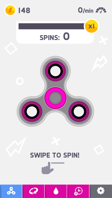 Screenshot 1 of Fidget Spinner App