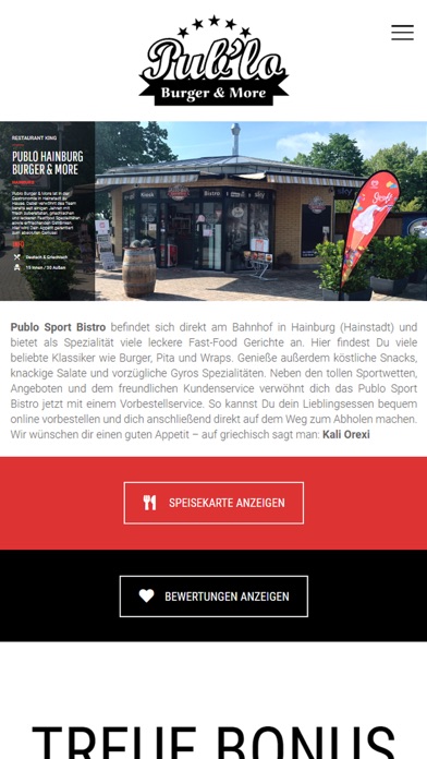 Screenshot #1 pour Publo Burger & More (Hainburg)