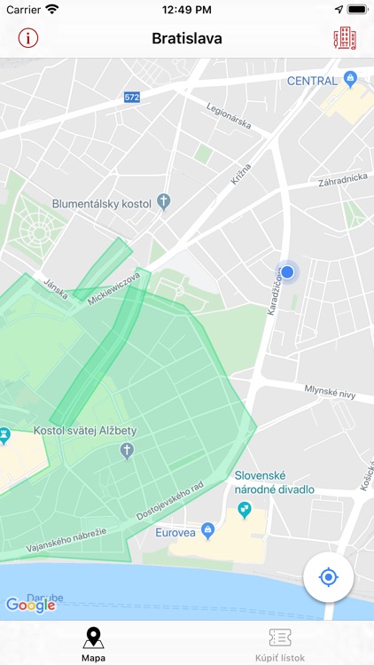 UPay - Parkovací lístok