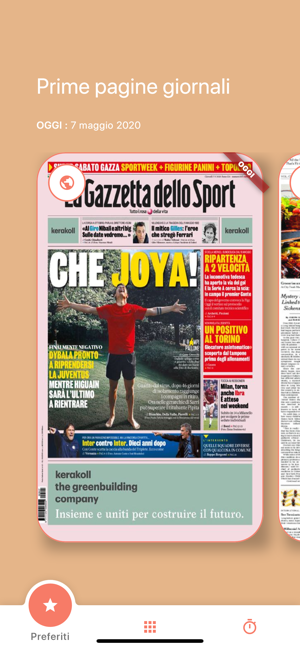 Prima Pagina Quotidiani